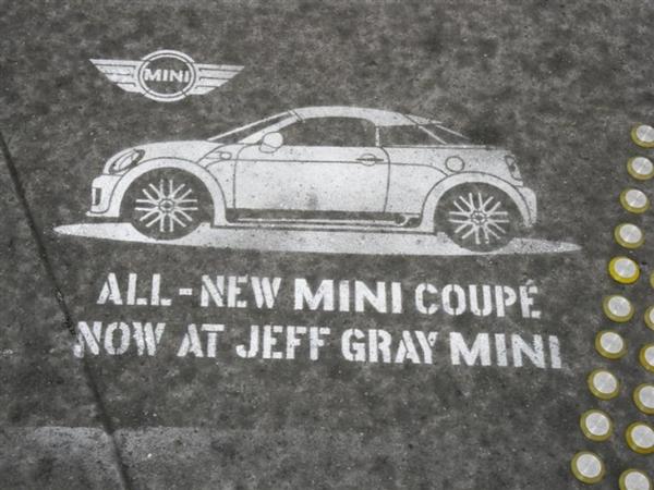 Engage NZ Limited - Pavement Ads Mini Cooper